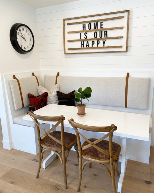 Custom Length Leather Wall Strap [Round End] | Storage by Keyaiira | leather + fiber | Artist Studio in Santa Rosa