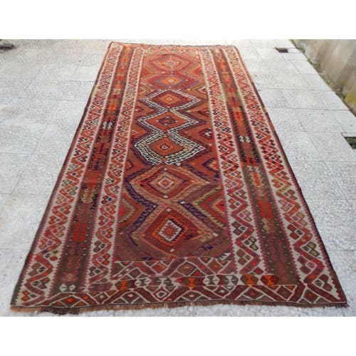 Decorative Office Living Room Saloon Rug, Diamond Handmade | Rugs by Vintage Pillows Store