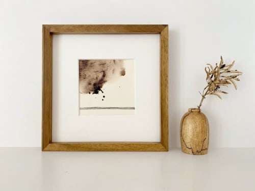 Brown Art Print/Minimal Abstract Painting/Modern Neutral | Prints by Melissa Mary Jenkins Art