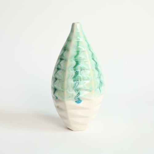 Medium Bottle in Jade | Vase in Vases & Vessels by by Alejandra Design