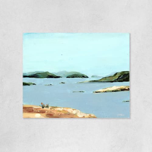 Early Morning Water View | Paintings by Lottie Made