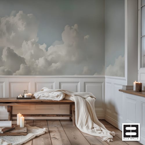Chapel Clouds — Coastal & Nature Luxury Wallpaper Mural | Wall Treatments by ELLE WALLS