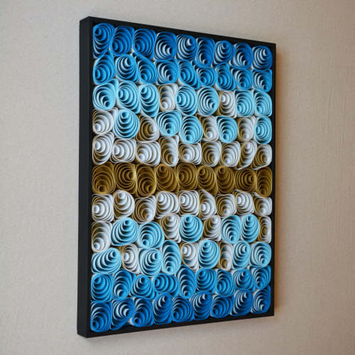 No. 23 Acoustic Diffuser Panel - Gradient Modern Abstract Wall Art | Wall Hangings by Joseph Aurelius