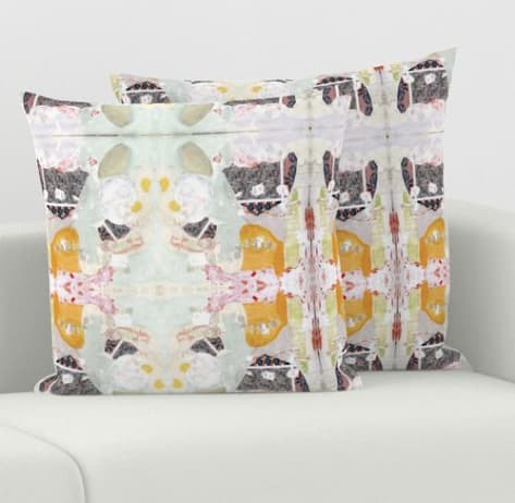 Throw Pillow Promised Land No. 2 | Pillows by Philomela Textiles & Wallpaper