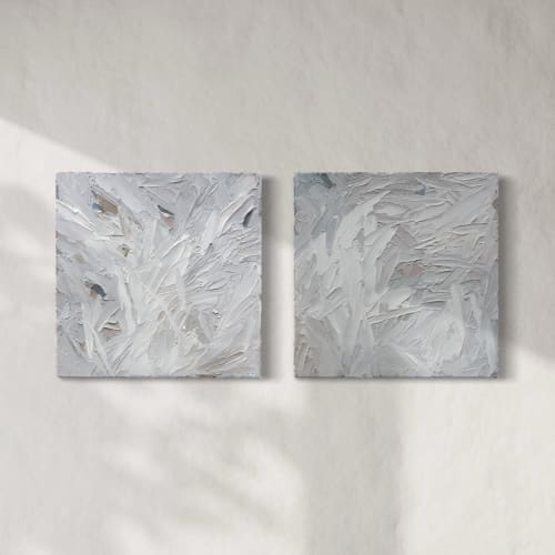 Plum Neutral I & II | Paintings by Sorelle Gallery