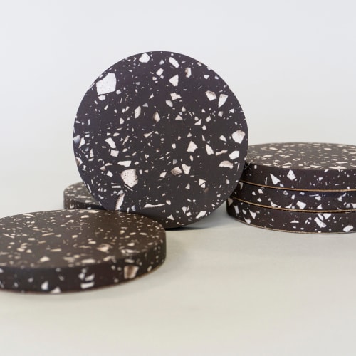 Terrazzo Coaster - Dark Brown | Tableware by Tropico Studio