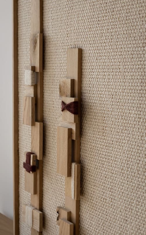 Grainline - Rhythmic Oak Tapestry | Wall Hangings by Lale Studio & Shop