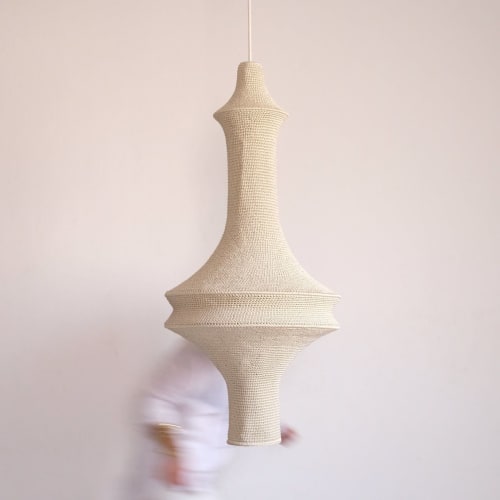 Saint VI Crochet Pendant Lamp | Pendants by Hamimi