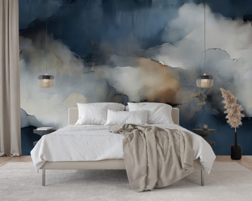 Aegean — Abstract Luxury Wallpaper Mural | Wall Treatments by ELLE WALLS