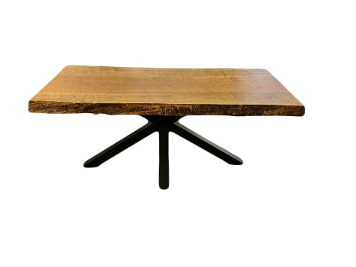 Solid Curly Maple Dining Table with Spider Base | Tables by Good Wood Brothers