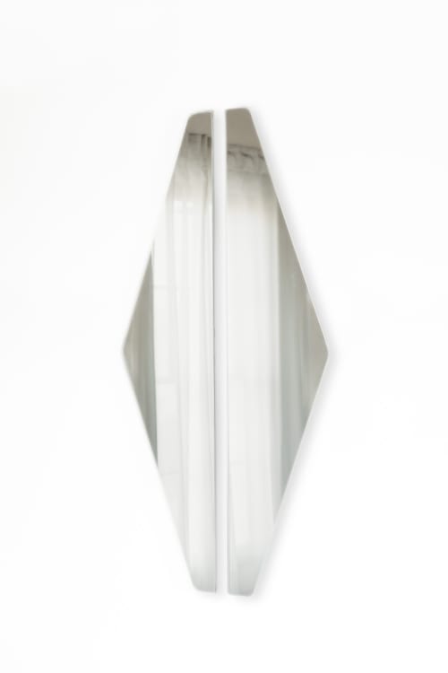 "Aria Refract" -Clear Diamond Reflected Mirror Set FULL | Decorative Objects by Candice Luter Art & Interiors