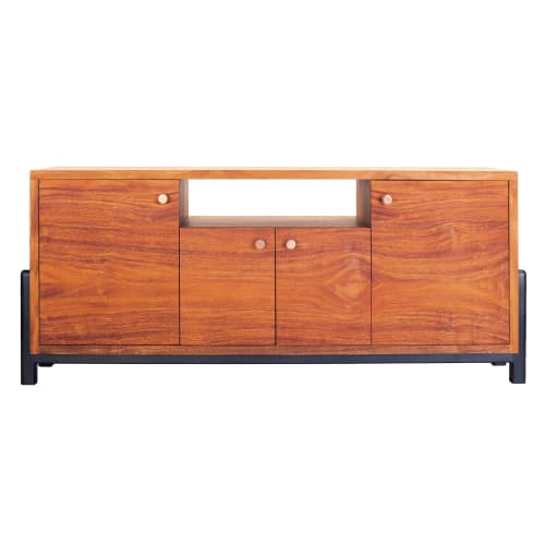 CRADLE Console in African Mahogany -- In Stock Media Console | Storage by JOHI