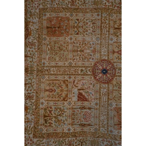 Antique Handmade Samarkand Rug 6'5" X 9'8" | Rugs by Vintage Pillows Store