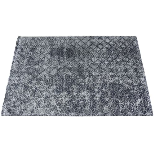 Vintage Distressed Area Navy Blue & Ivory Moroccan Rug | Area Rug in Rugs by Swiflo