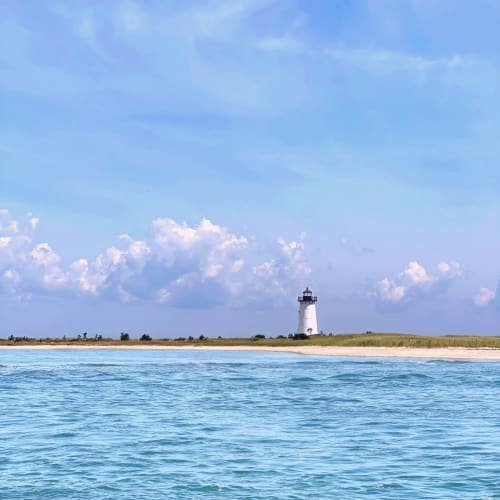 Boats' Eye View of Harbor Light | Photography by Neon Dunes by Lily Keller