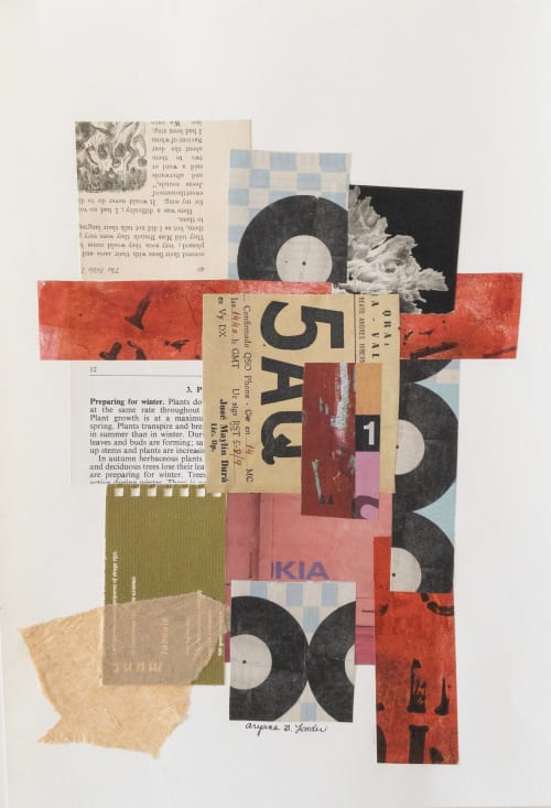 "Amongst It All" | Collage in Paintings by Aryana B. Londir