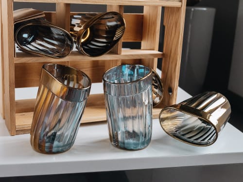 Holographic Faceted Tumbler Set | Drinkware by PlusObject