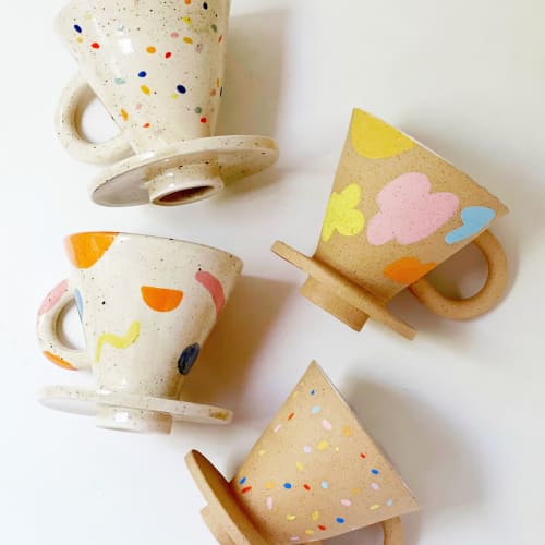 Hand Painted Coffee Dripper | Tableware by OBJECT-MATTER / O-M ceramics