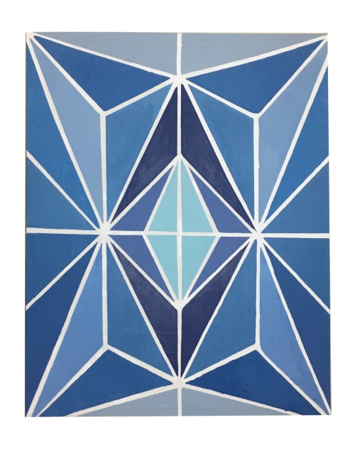 "Blu" Original Painting | Oil And Acrylic Painting in Paintings by Britny Lizet