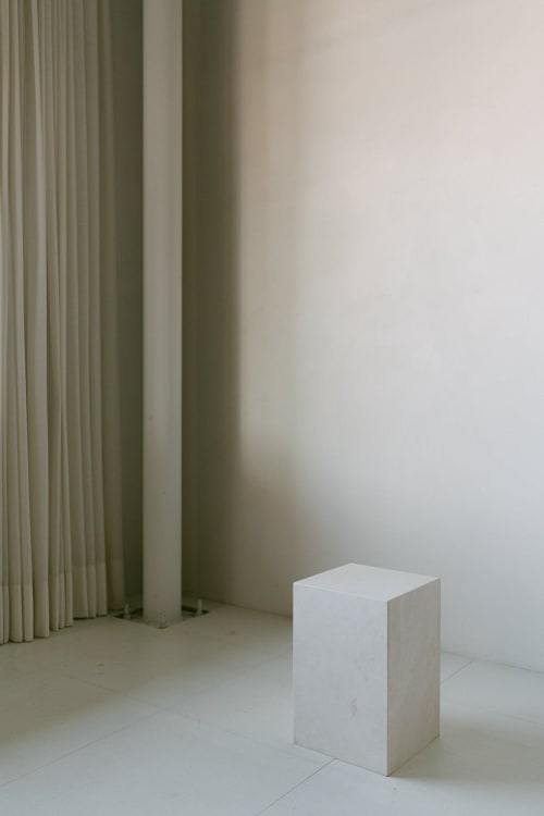Mosa White Marble Plinth 001 | Tables by District Loo