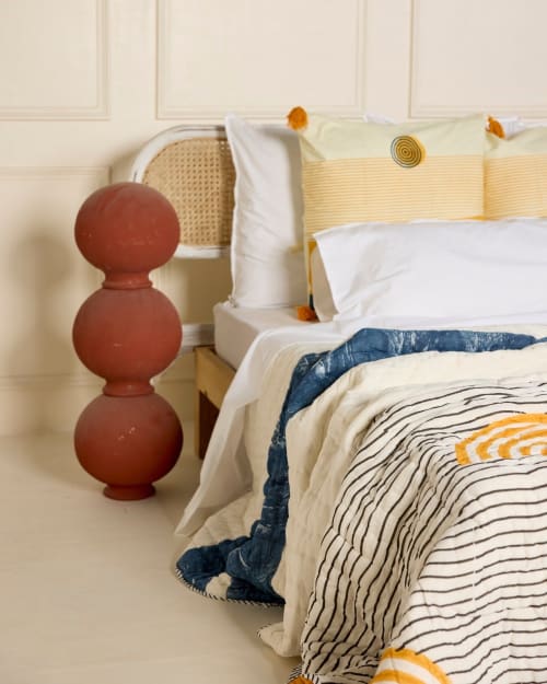 Spiral Sunset Quilt (Reverse) | Linens & Bedding by CQC LA