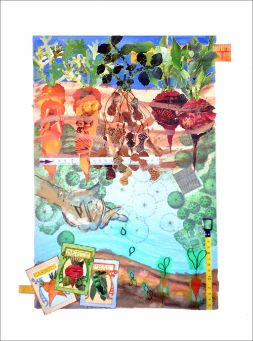 Garden Harvest | Mixed Media in Paintings by Kathy Ferguson Art