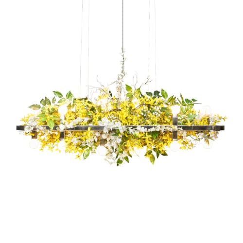 Matrix Floral Linear Suspension Chandelier | Chandeliers by Michael McHale Designs