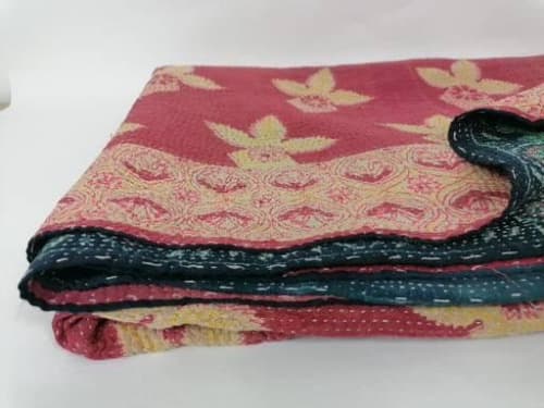 Kantha Quilt // throw blanket // kantha blanket | Linens & Bedding by velvet + linen