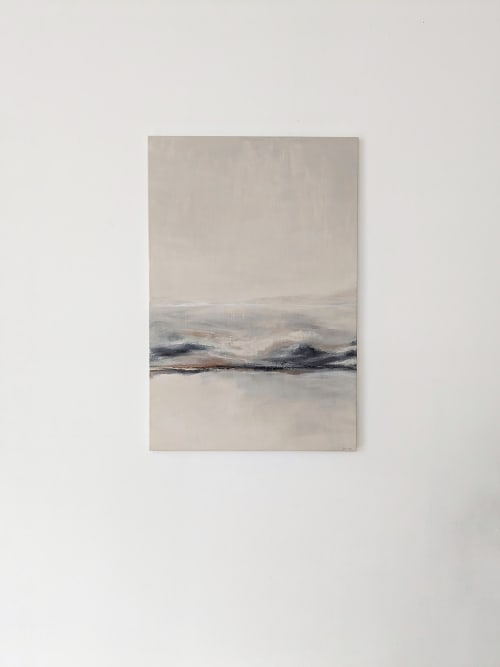 TRANQUILITY, Original Painting on Canvas | 24" x 36" | Oil And Acrylic Painting in Paintings by Damaris Kovach