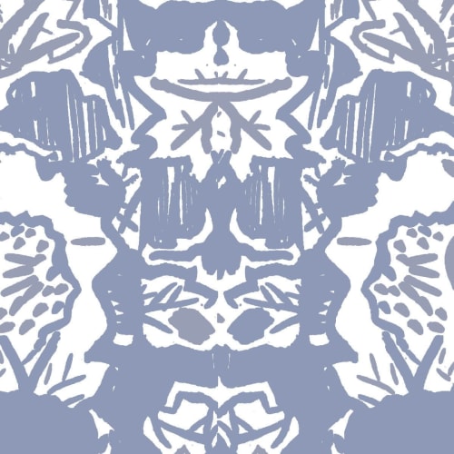 Indian Floral (XL), Neel | Fabric in Linens & Bedding by Philomela Textiles & Wallpaper