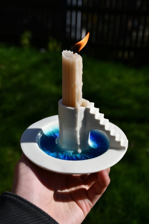 Castle Candle Holder (moat) | Decorative Objects by 4AM Product Design