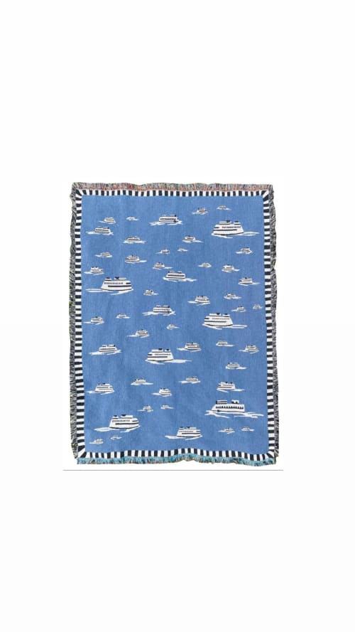 High Season Throw Blanket | Linens & Bedding by Neon Dunes by Lily Keller