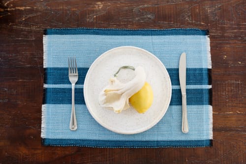 Inabel Placemat | Ocean Blue | Tableware by NEEPA HUT