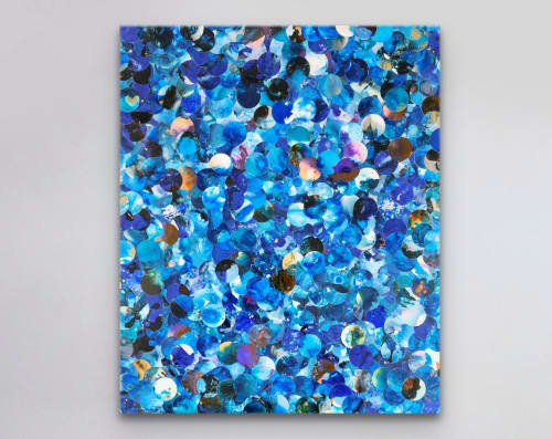 Coastal Circles | Mixed Media by Amanda Lind
