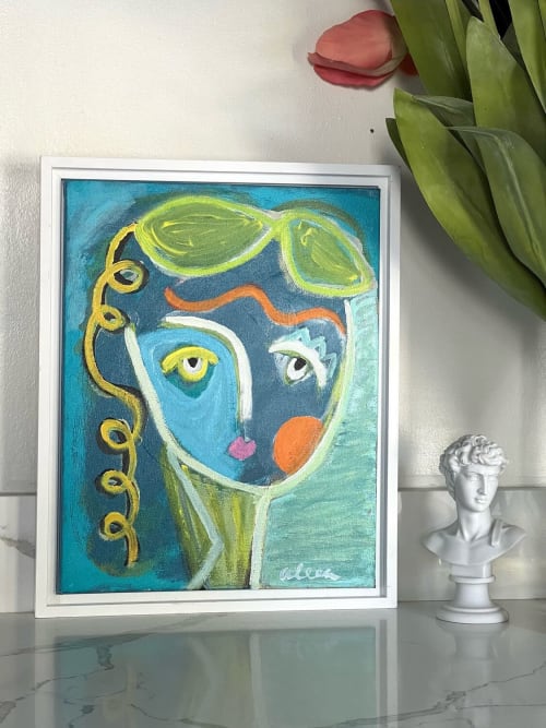 "Sophia" Commission available, please inquire | Oil And Acrylic Painting in Paintings by Aleea Jaques - Aleea Art Studio