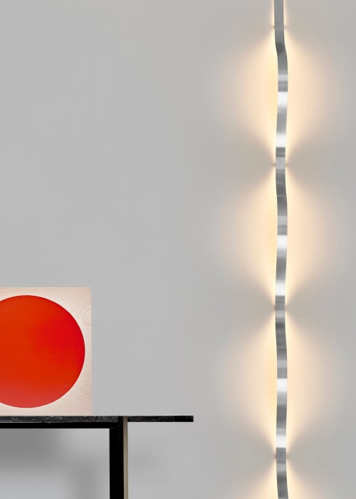 Sine Light Brushed Steel | Decorative Objects by Noah B