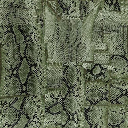 Serpentine, Pine | Linens & Bedding by Philomela Textiles & Wallpaper