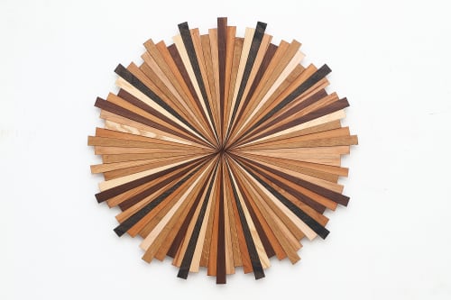 Natural #2 Starburst wood wall art | Wall Sculpture in Wall Hangings by Craig Forget