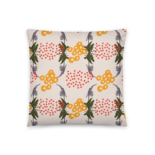 Orchid no.10 Throw Pillow | Pillows by Odd Duck Press