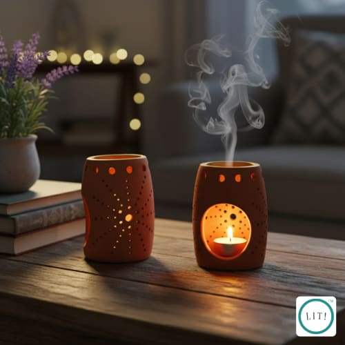 Pova Tealight Holder (Pack of 2) | Candle Holder in Decorative Objects by Lit Lamps - Sustainable Mindful Lighting