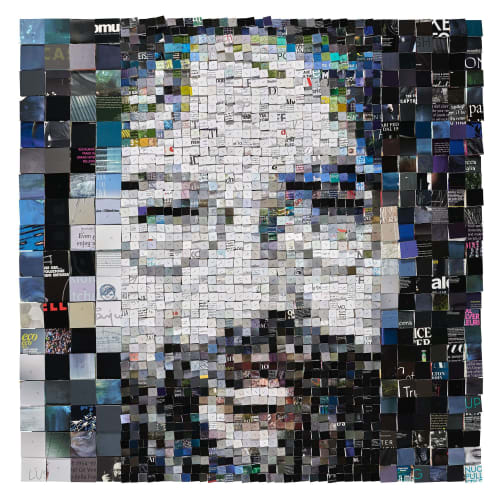 Jerry Garcia - Limited Edition of 20 - 110x110 | Collage in Paintings by Paola Bazz