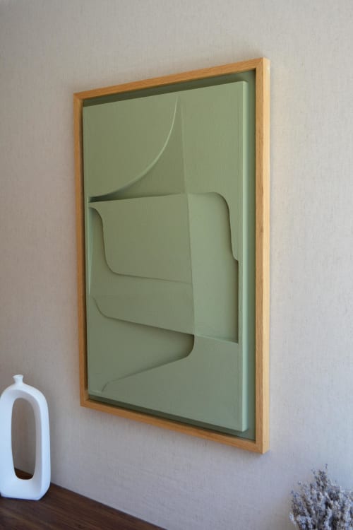 No. 17 Japandi Plaster Wall Relief - Scandinavian Neutral Decor | Wall Hangings by Joseph Aurelius