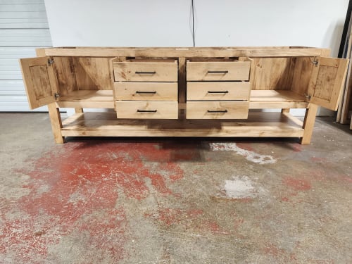 MODEL 1089 - Custom Double Sink Vanity | Countertop in Furniture by Limitless Woodworking