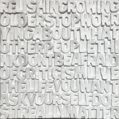 Relish In Growing Older 12"x12" | Paintings by Emeline Tate