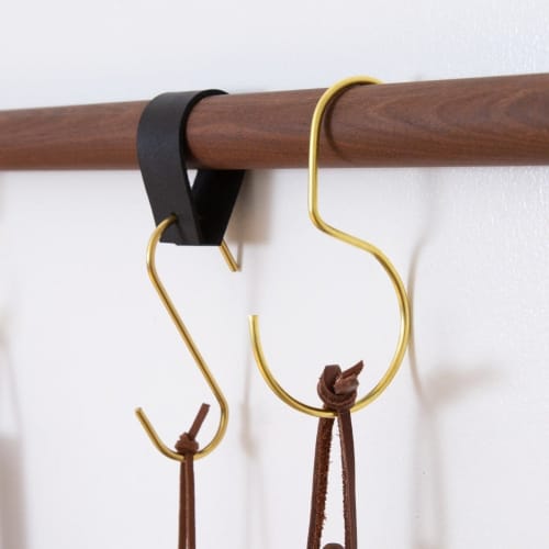 Hooks + Leather Loops [ 3 PK] | Hardware by Keyaiira | leather + fiber