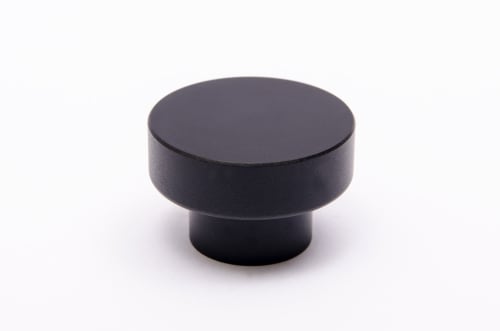 Dot 30 Black Aluminum Knob | Hardware by Windborne Studios