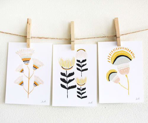 3 Print Set - Desert Flowers | Prints by Leah Duncan