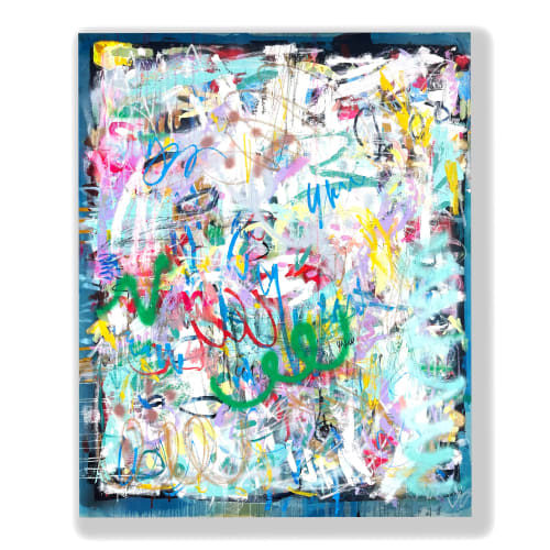 Fun Fete IV Abstract Painting | Prints in Paintings by carrie song
