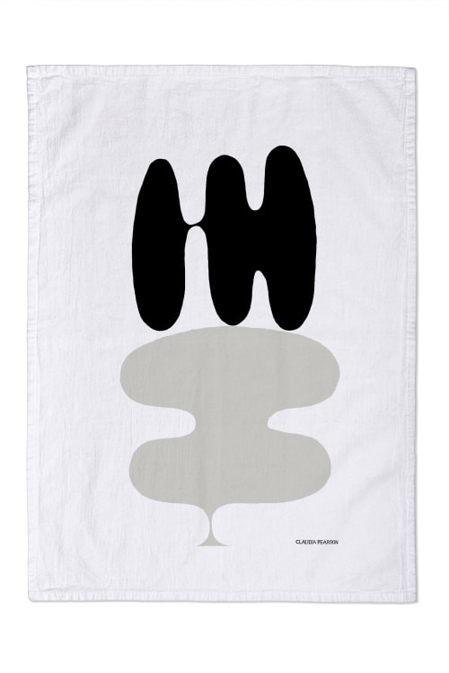 Ebb & Flow Waves Tea Towel | Linens & Bedding by Claudia Pearson