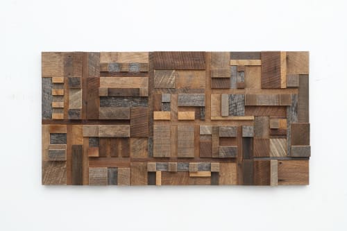 Geometric Cube: Wood wall sculpture | Wall Hangings by Craig Forget